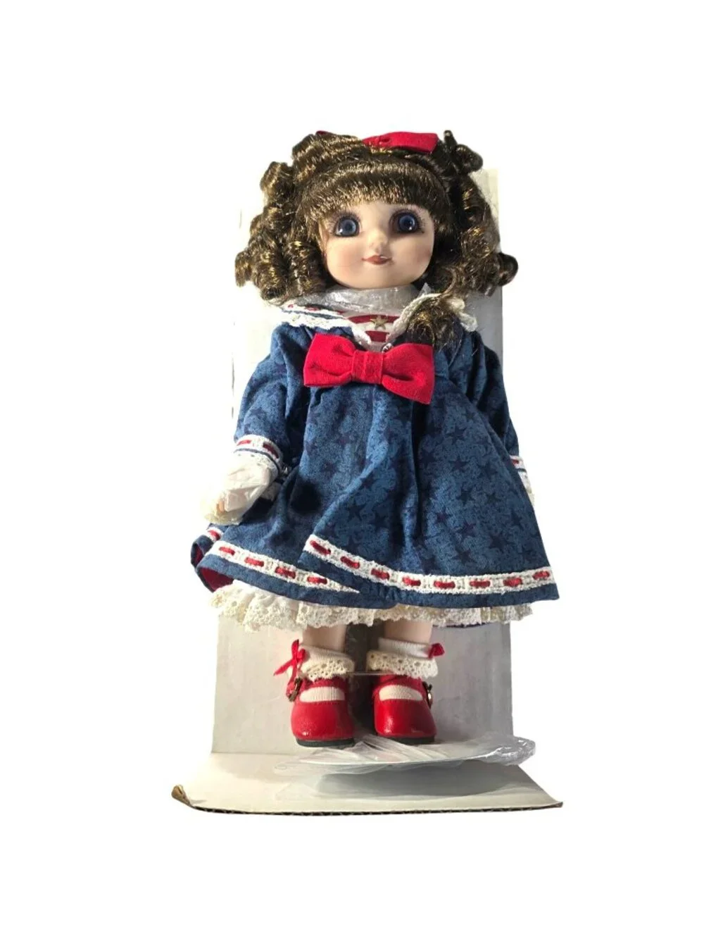 Adora Belle Doll Nautical And Nice Marie Osmond Blue Red White Lace New